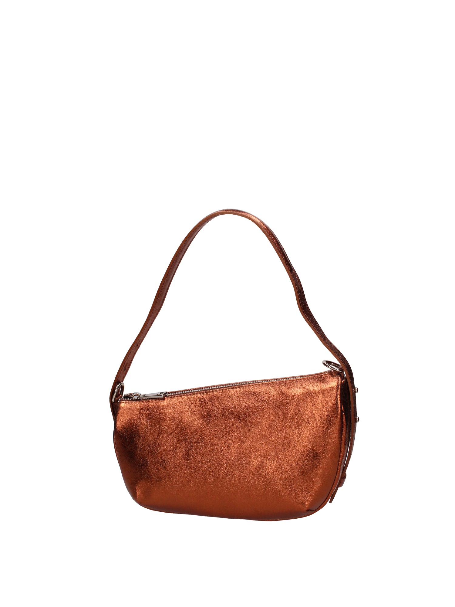 Borsa a spalla da donna Vera pelle e metallo 07228-L006 RAME Roberta Rossi