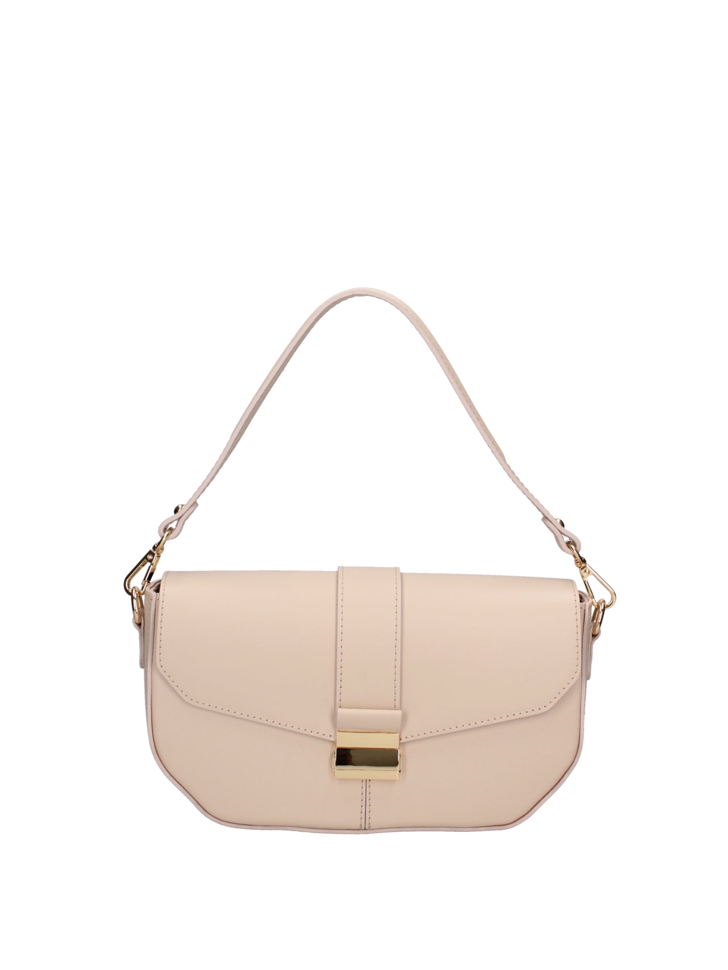 Borsa a spalla da donna Vera pelle 07229-L116 BEIGE Roberta Rossi