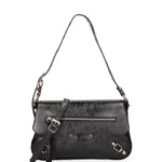 Borsa a spalla da donna Vera pelle 07234-L022 NERO Roberta Rossi