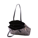 Borsa a spalla da donna Ecopelle BC1369-NERO BIANCO B Cavalli