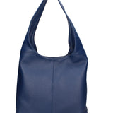 Aria Borsa a mano da donna 100% pelle 07029-D24 BLU JEANS Gave Lux