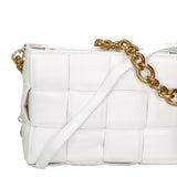 Agostina Borsa a mano da donna Vera pelle 04691-BIANCO WHITE Gave Lux