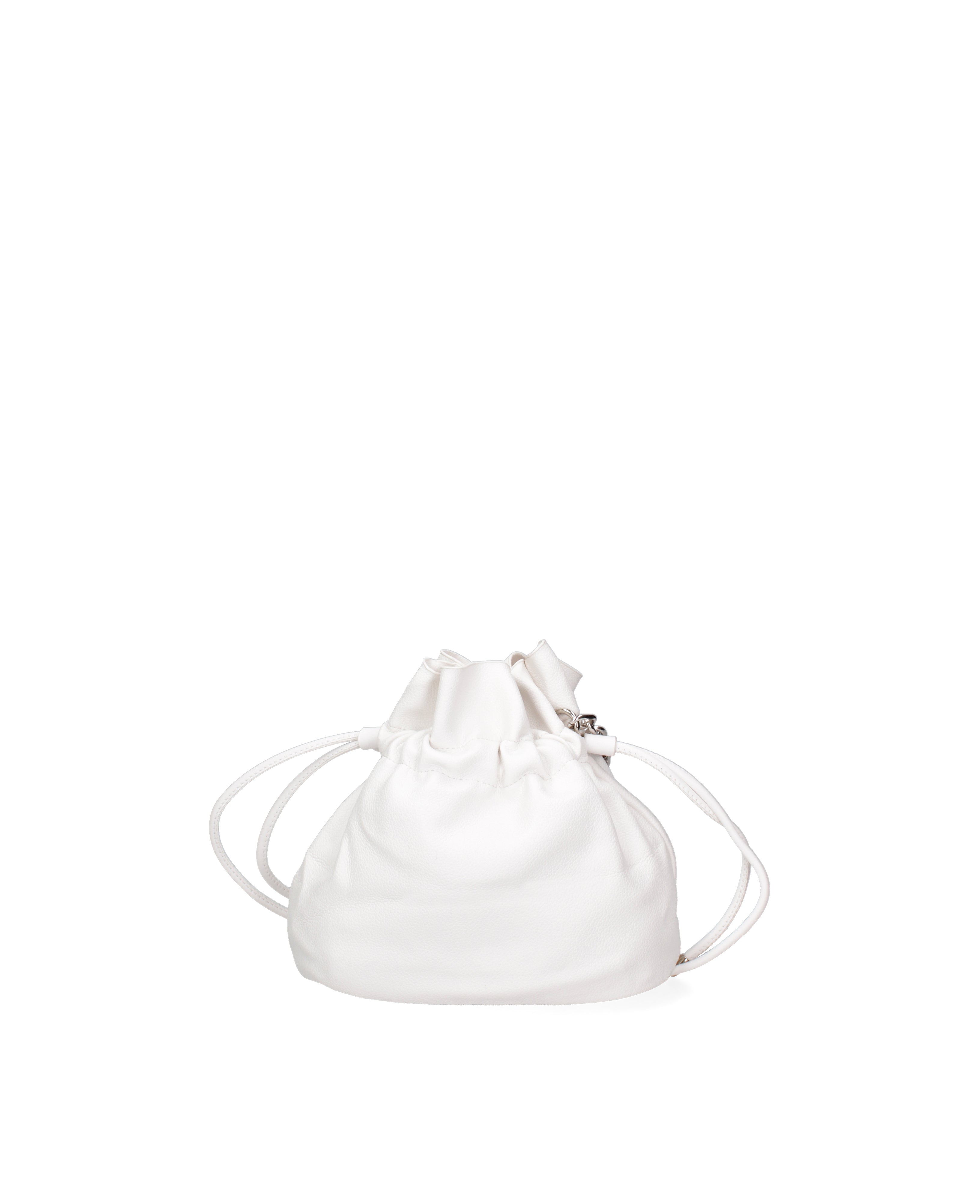 Borsa a secchiello da donna 100% PVC F6717-1-WHITE David Jones