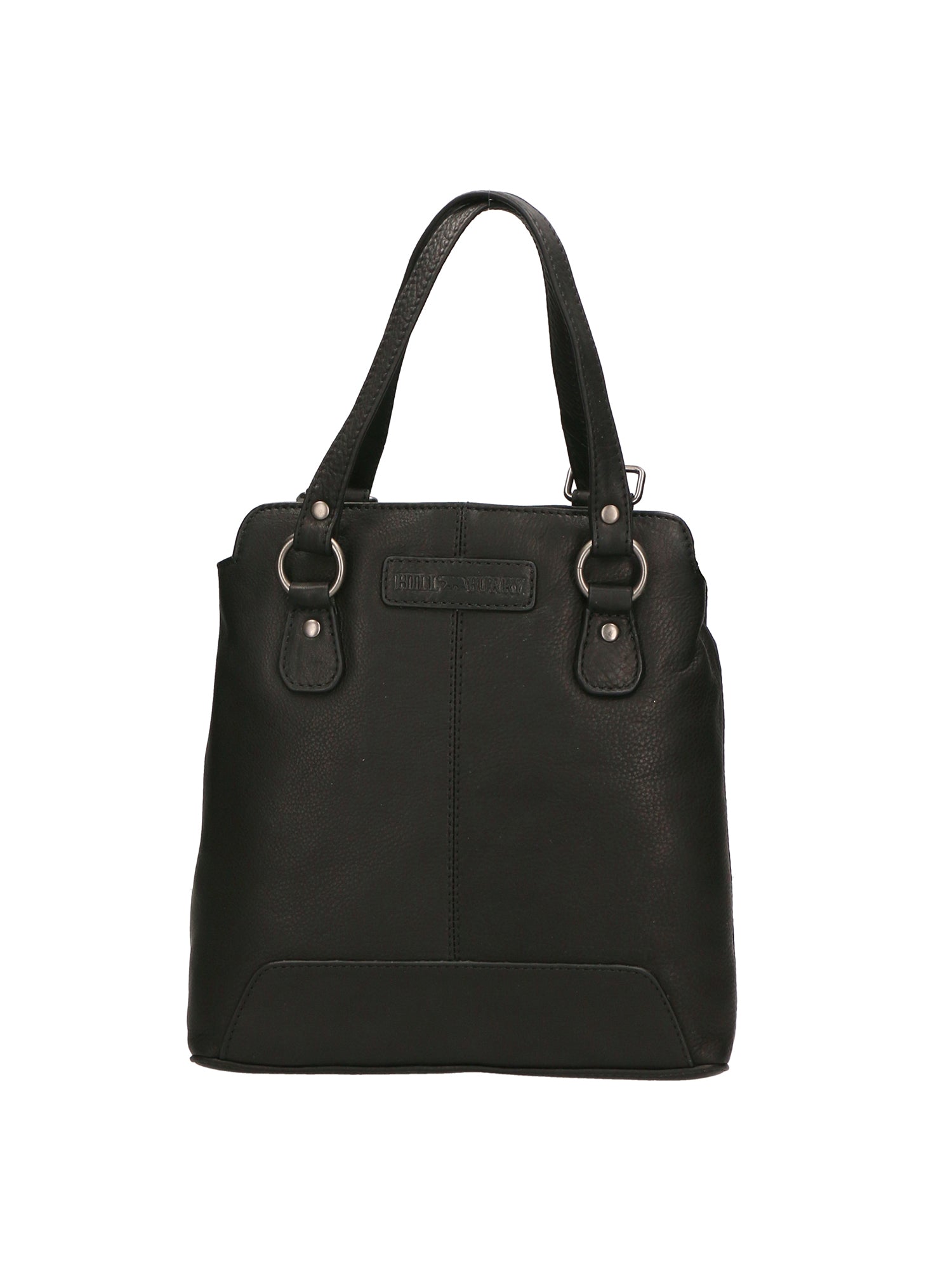 Borsa a spalla uomo in vera pelle Convertibile HILB-4065-NERO Hill Burry