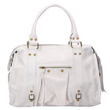 Elara Borsa a spalla da donna Vera pelle 06090-BIANCO Gave Lux