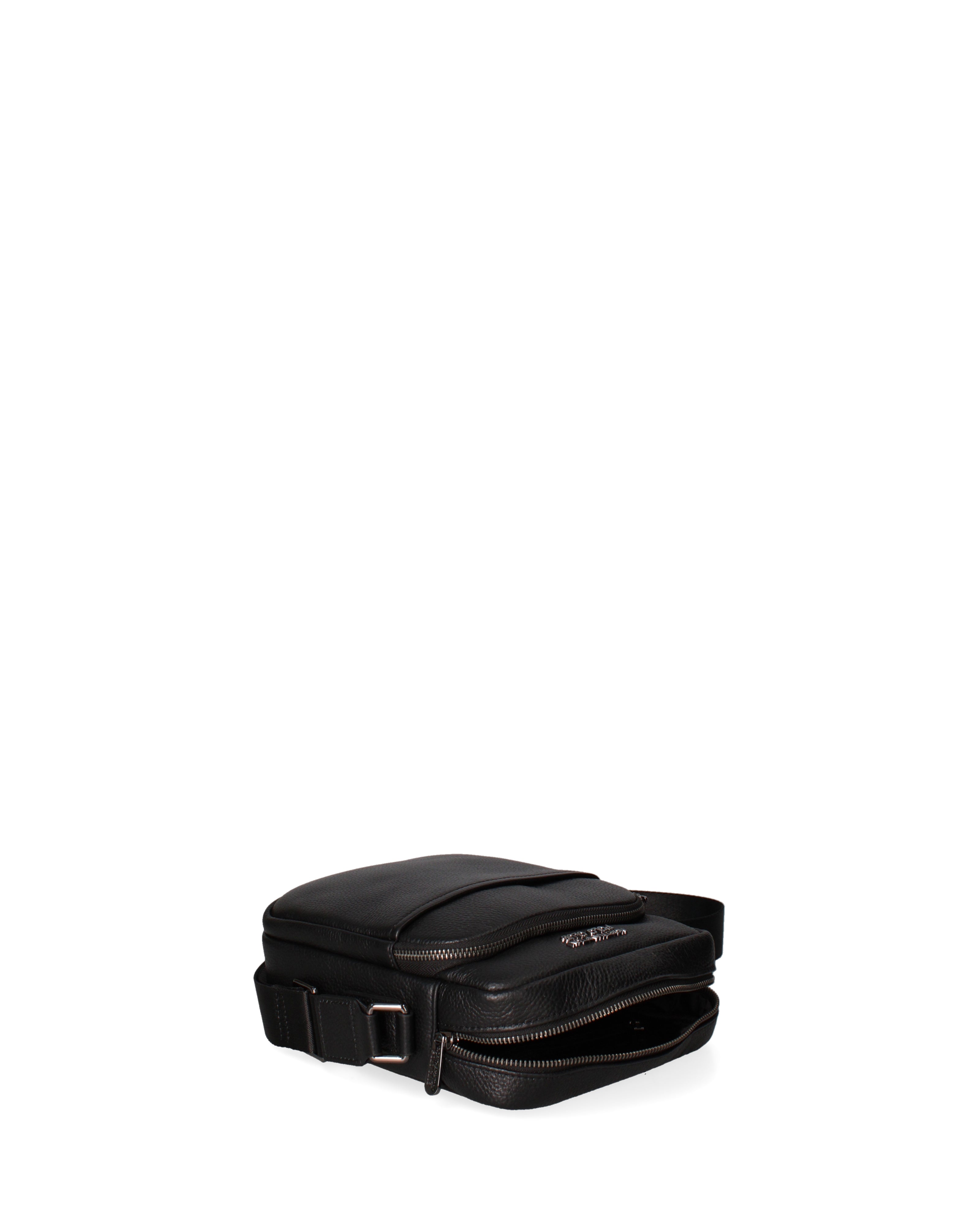Borsa a tracolla uomo vera pelle Casual PC3173-NERO Northampton Polo Club