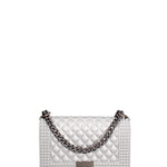 Borsa a mano donna 100% gomma FLAT PENKA M-GLACIER GRAY-SATIN CDF Marc Ellis