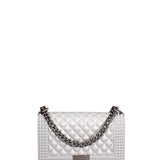 Borsa a mano donna 100% gomma FLAT PENKA M-GLACIER GRAY-SATIN CDF Marc Ellis