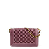Borsa a mano da donna 100% Pvc FLAT-M-BALL 24-DARK MAUVE - LIGHT OTTONE Marc Ellis