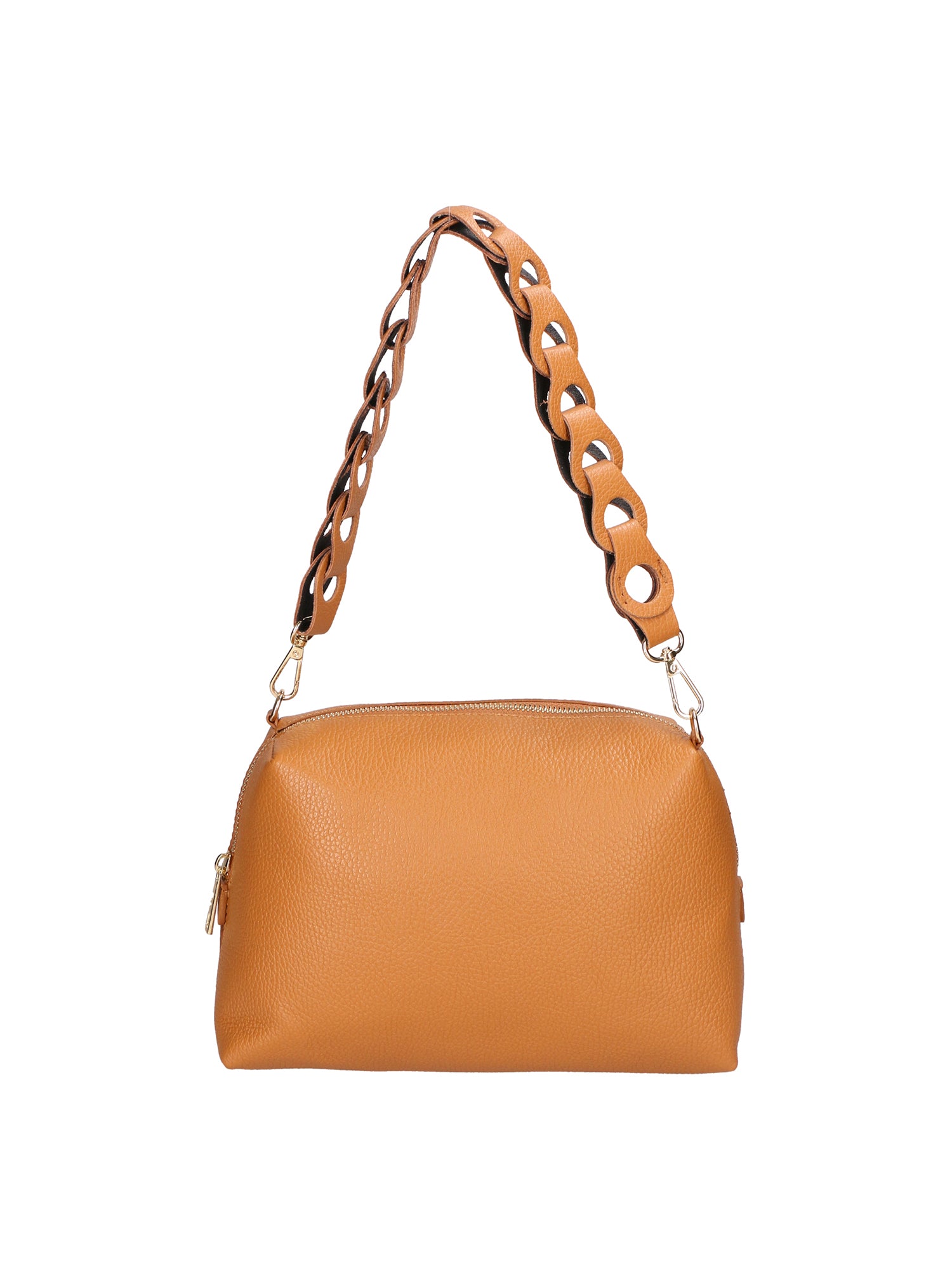 Livia Borsa a spalla da donna Vera pelle 06443-CUOIO COGNAC Gave Lux