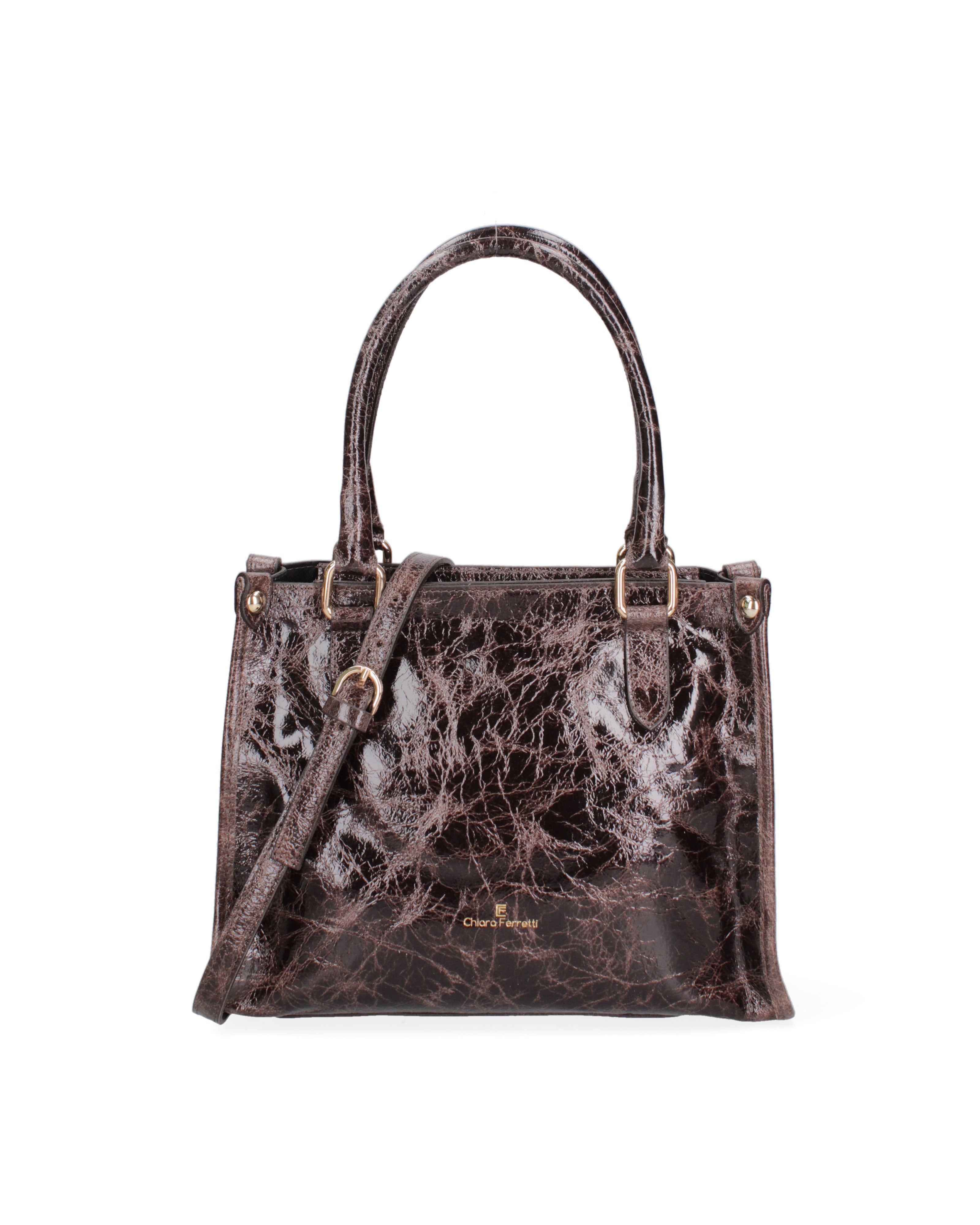 Eris Prime Borsa a mano da donna Vera pelle 7975-S23 T.MORO Chiara Ferretti