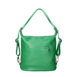 Bianca Borsa a spalla da donna Vera pelle 07136-D47 VERDE MELA Viola Castellani