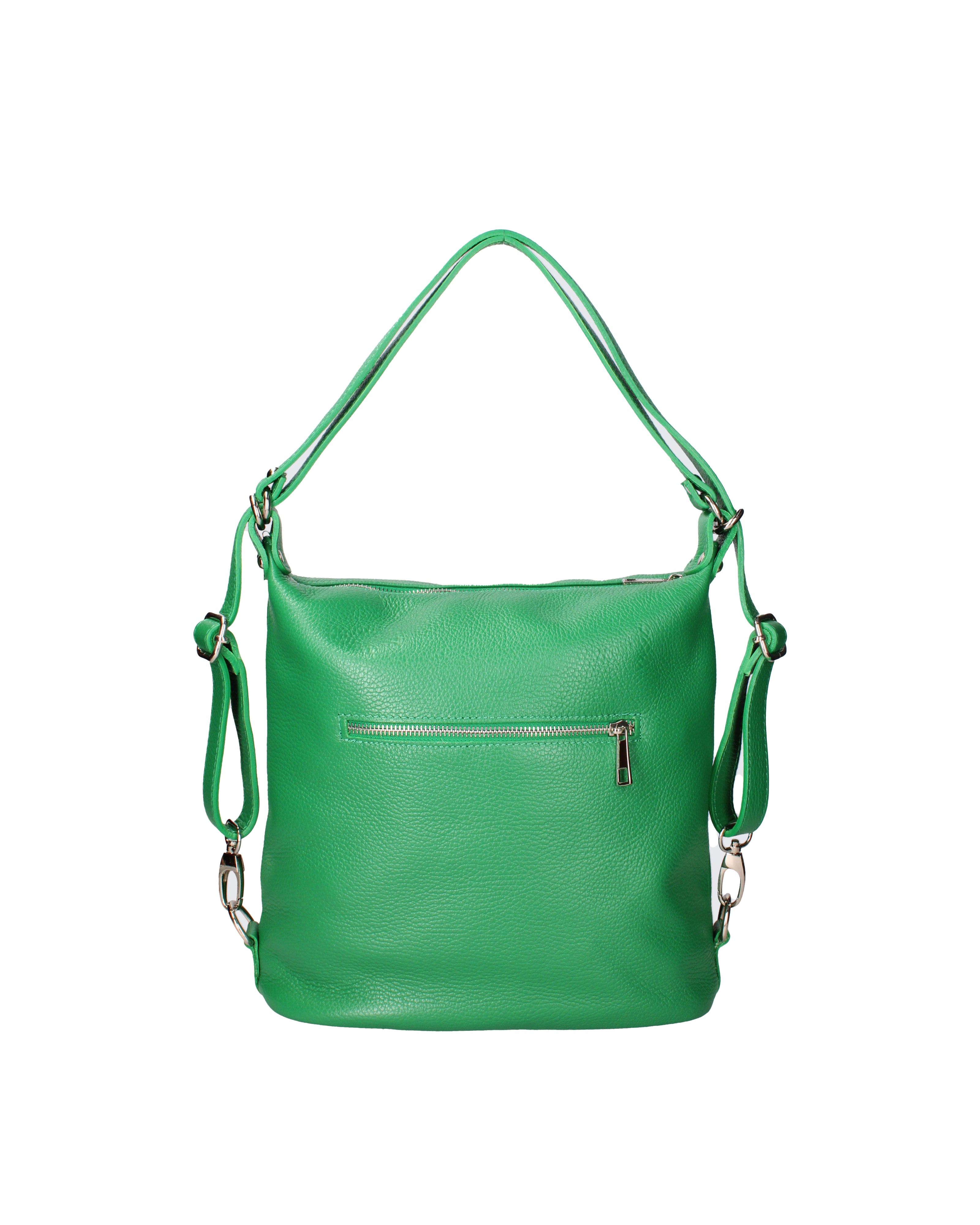 Bianca Borsa a spalla da donna Vera pelle 07136-D47 VERDE MELA Viola Castellani