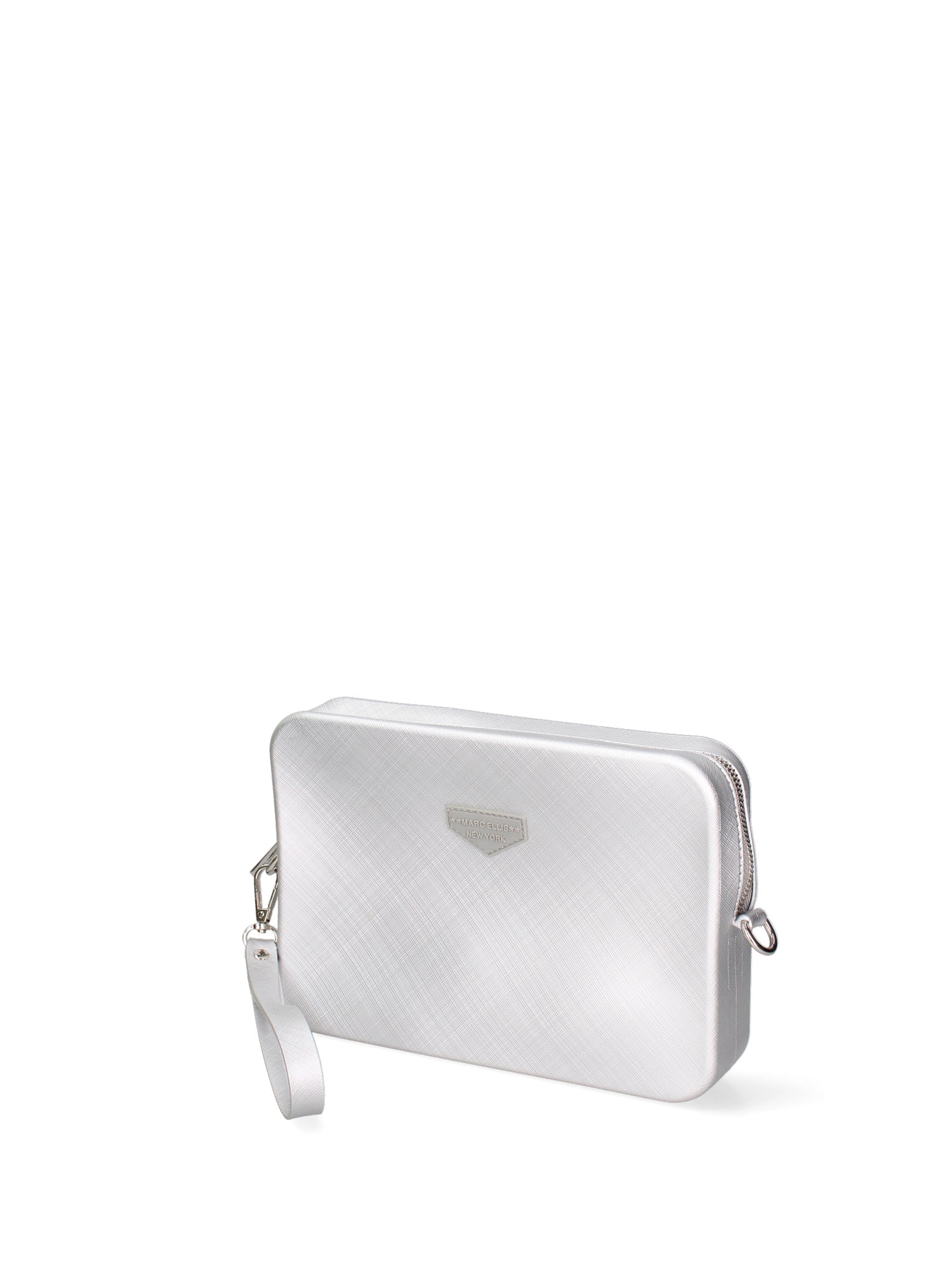 Borsa a tracolla da donna 100% Pvc FLAT-FLOWE-SILVER - SILVER Marc Ellis