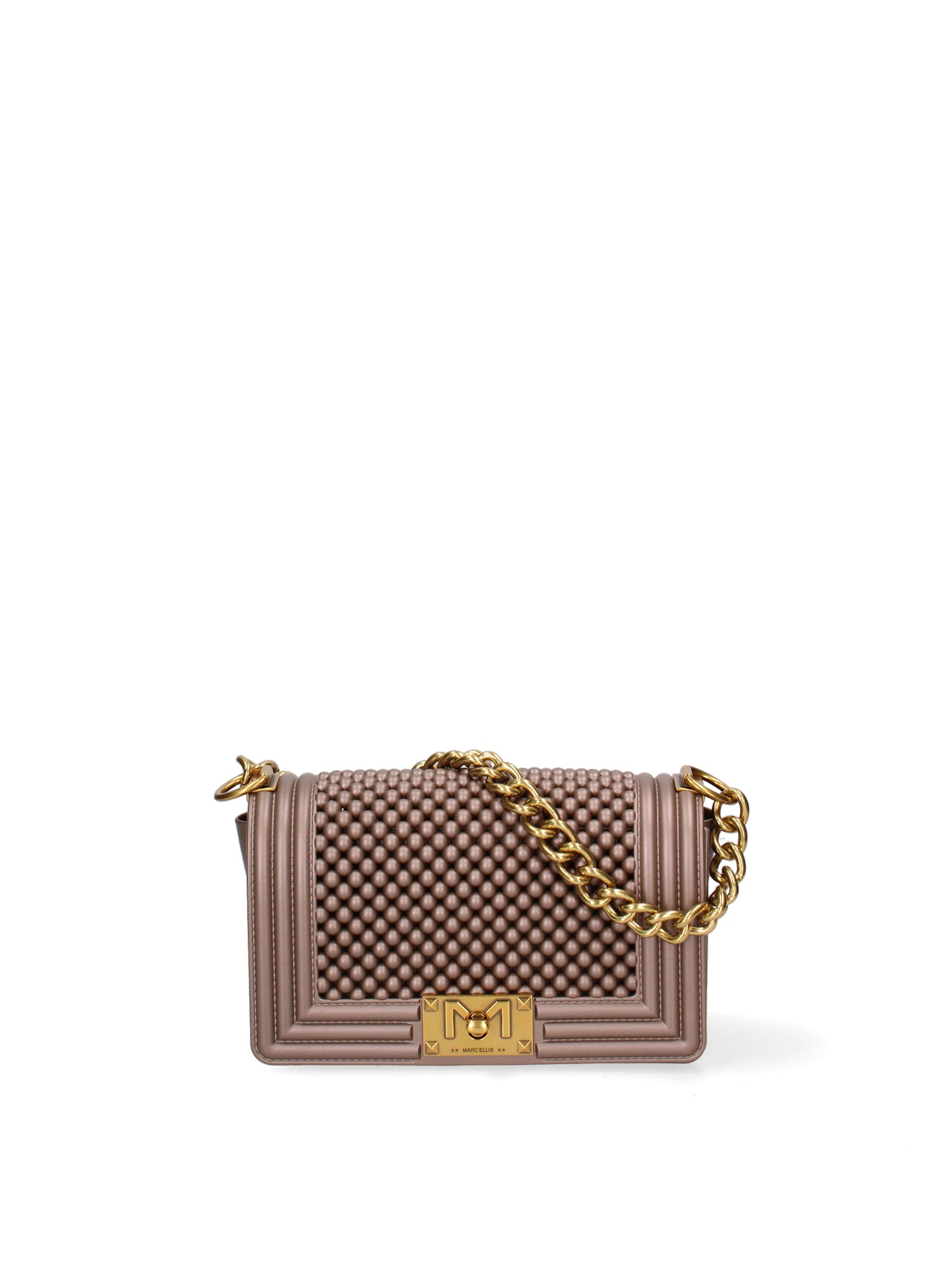 Borsa a mano da donna 100% Pvc FLAT-S-BALL 24-BRONZE - LIGHT OTTONE Marc Ellis