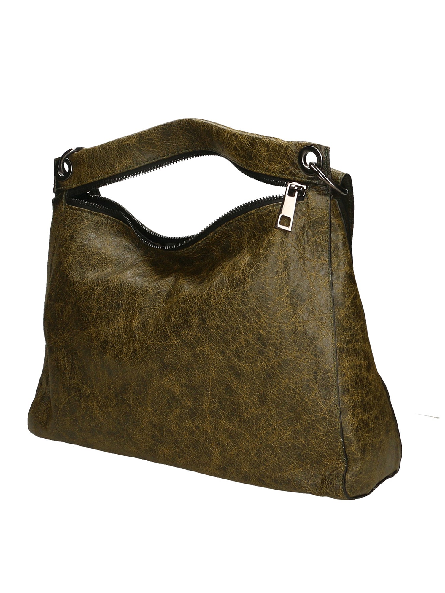 Ondina Borsa a spalla da donna Vera pelle 6569-VERDE GREEN Gave Lux