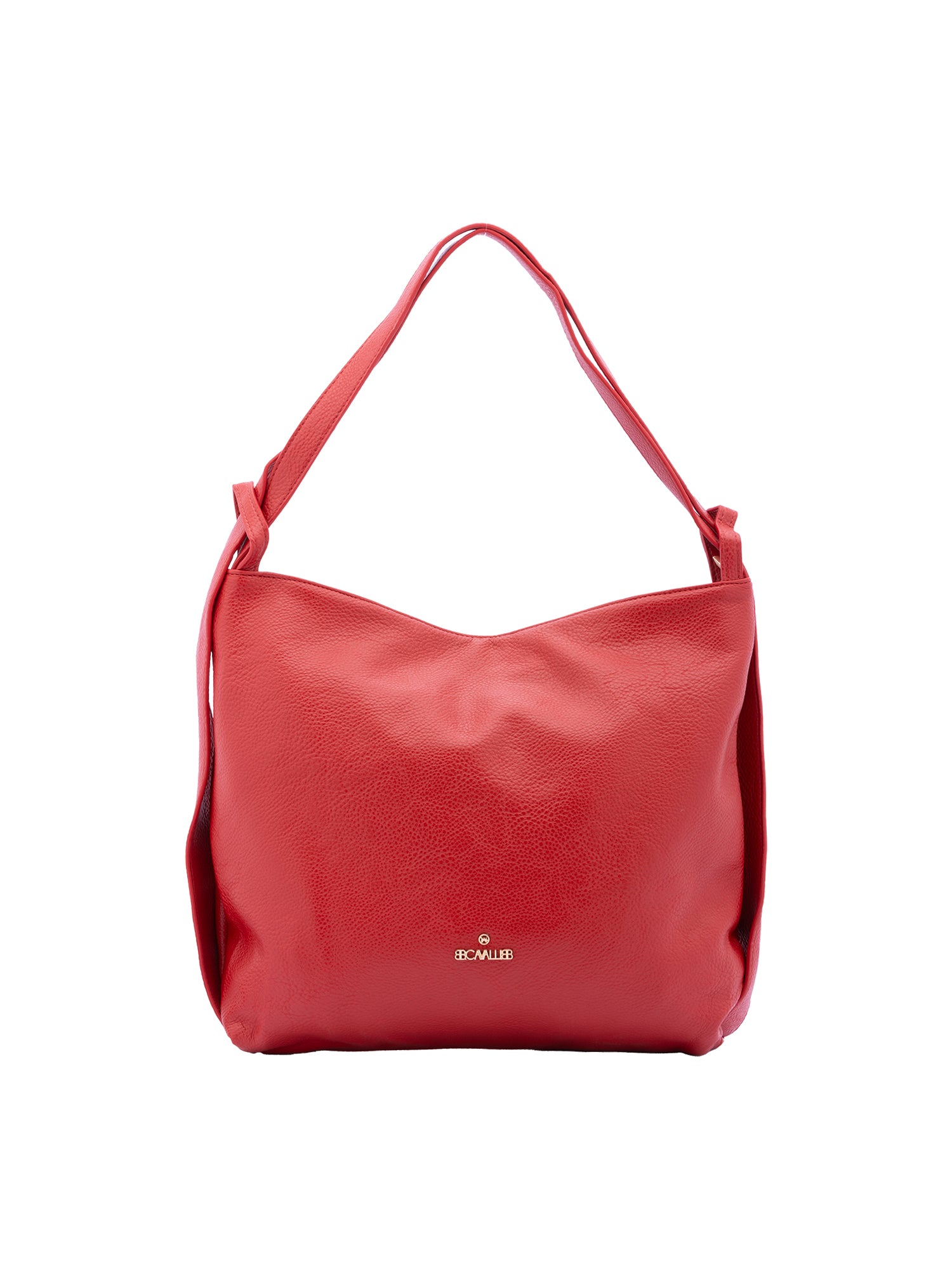 Borsa a spalla da donna Ecopelle e poliestere BC1407-RED B Cavalli