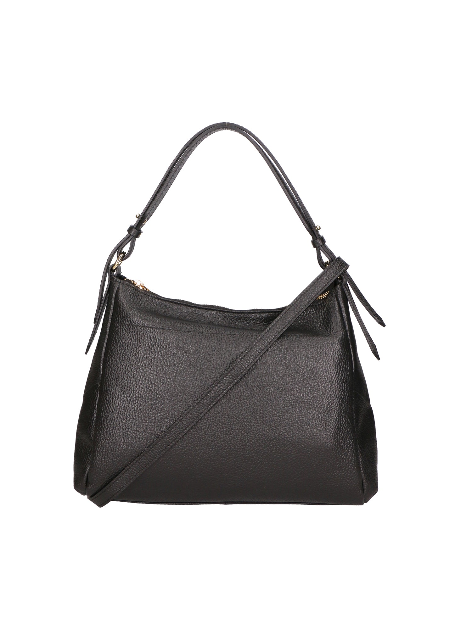 Vladimira Borsa a spalla da donna Vera pelle 06675-D28 NERO + D28 NERO Gave Lux