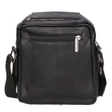 Borsa a tracolla uomo 100% pelle PU PCL3055-BLACK Northampton Polo Club
