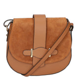 Carola Borsa a tracolla da donna Vera pelle 10036-L128 CUOIO Gave Lux