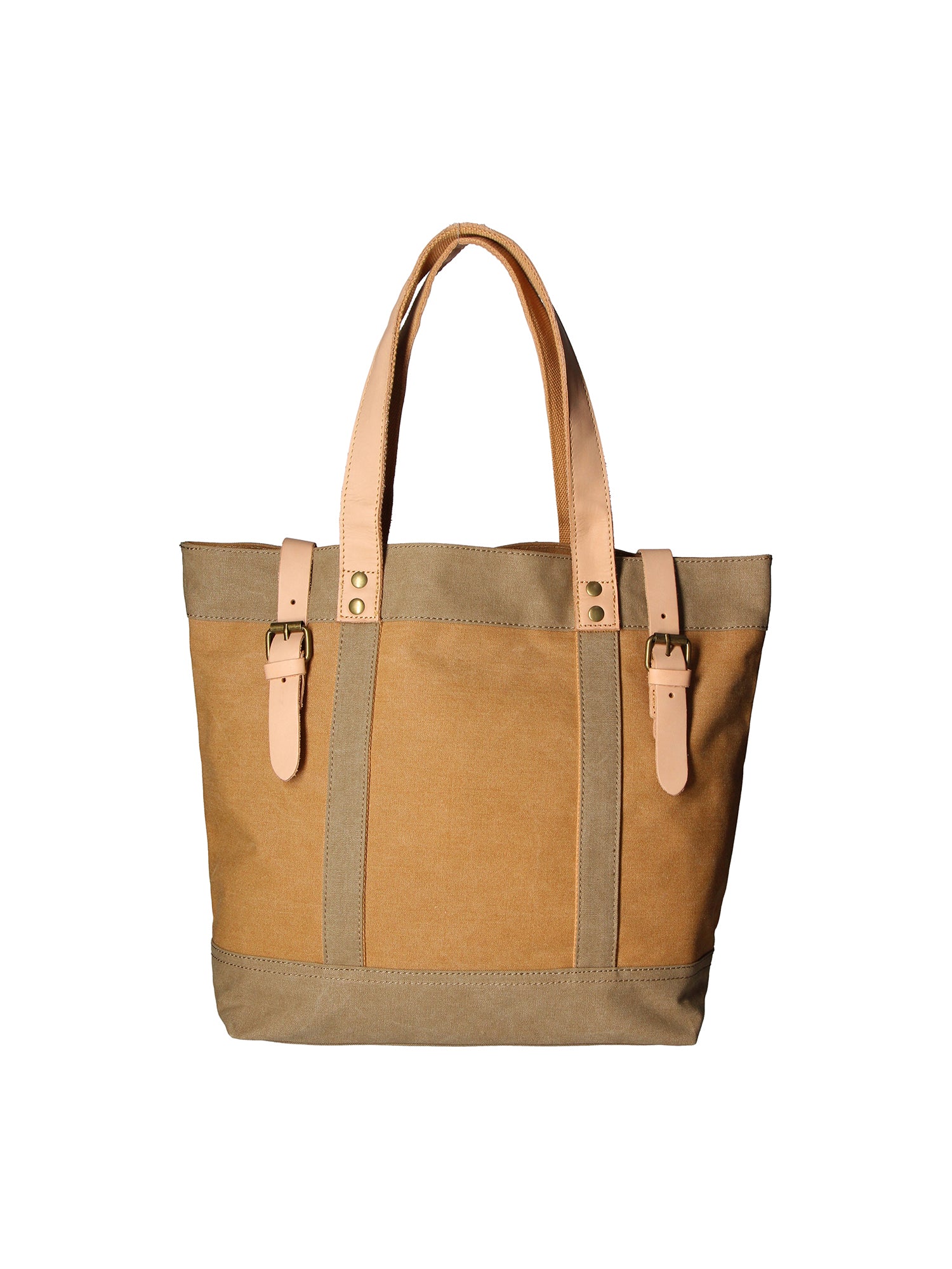 Maura Borsa a mano unisex Canvas e pelle ZG3012-CUOIO COGNAC Gave Lux
