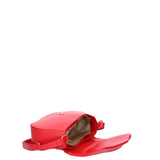 Borsa a spalla da donna Vera pelle 07152-D58 ROSSO FUOCO Viola Castellani