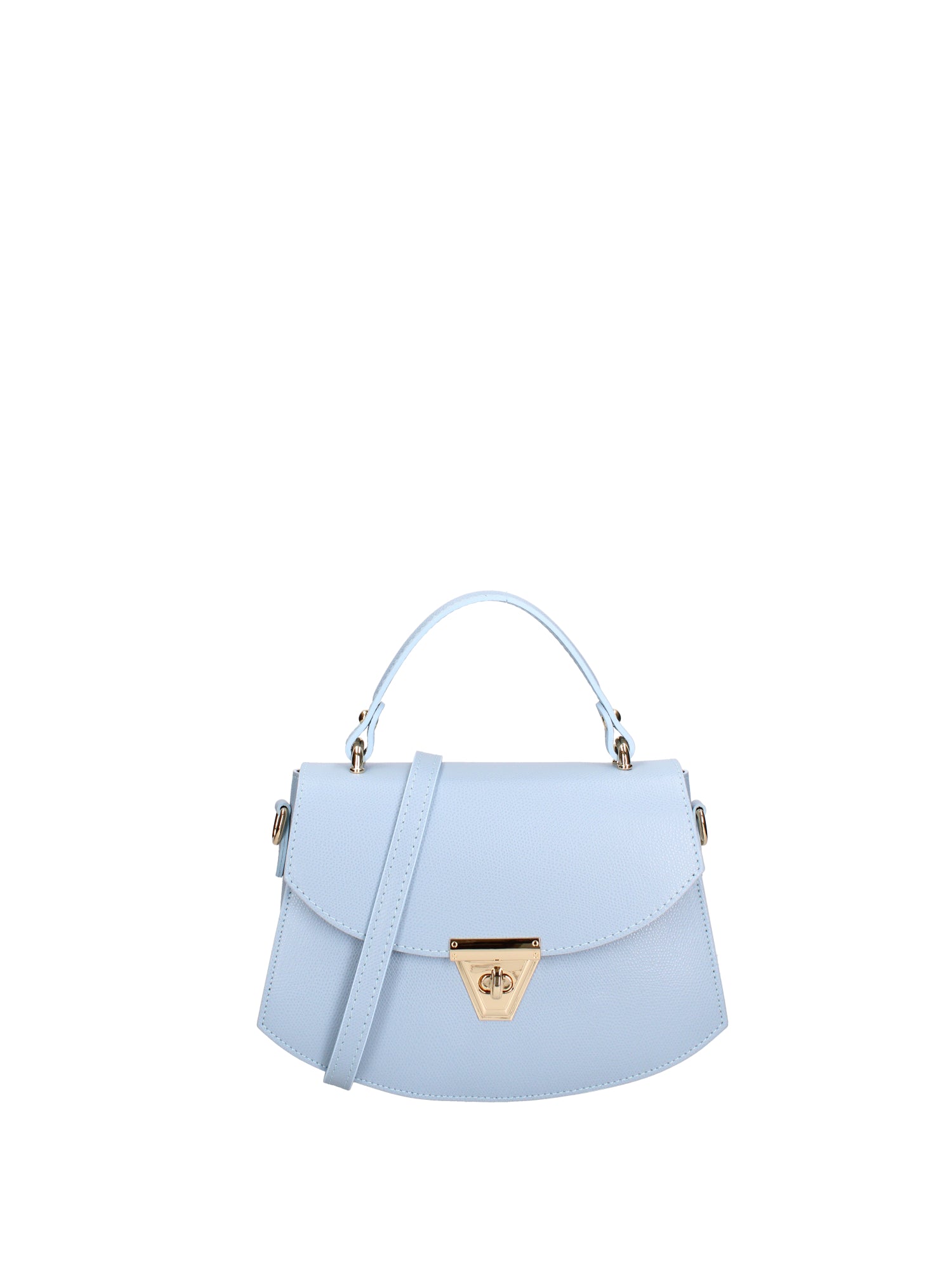 Borsa a mano da donna 100% vera pelle 07202-P 631 CIELO Roberta Rossi