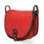 Brigitta Borsa a tracolla da donna Vera pelle 10026-ROSSO RED Gave Lux