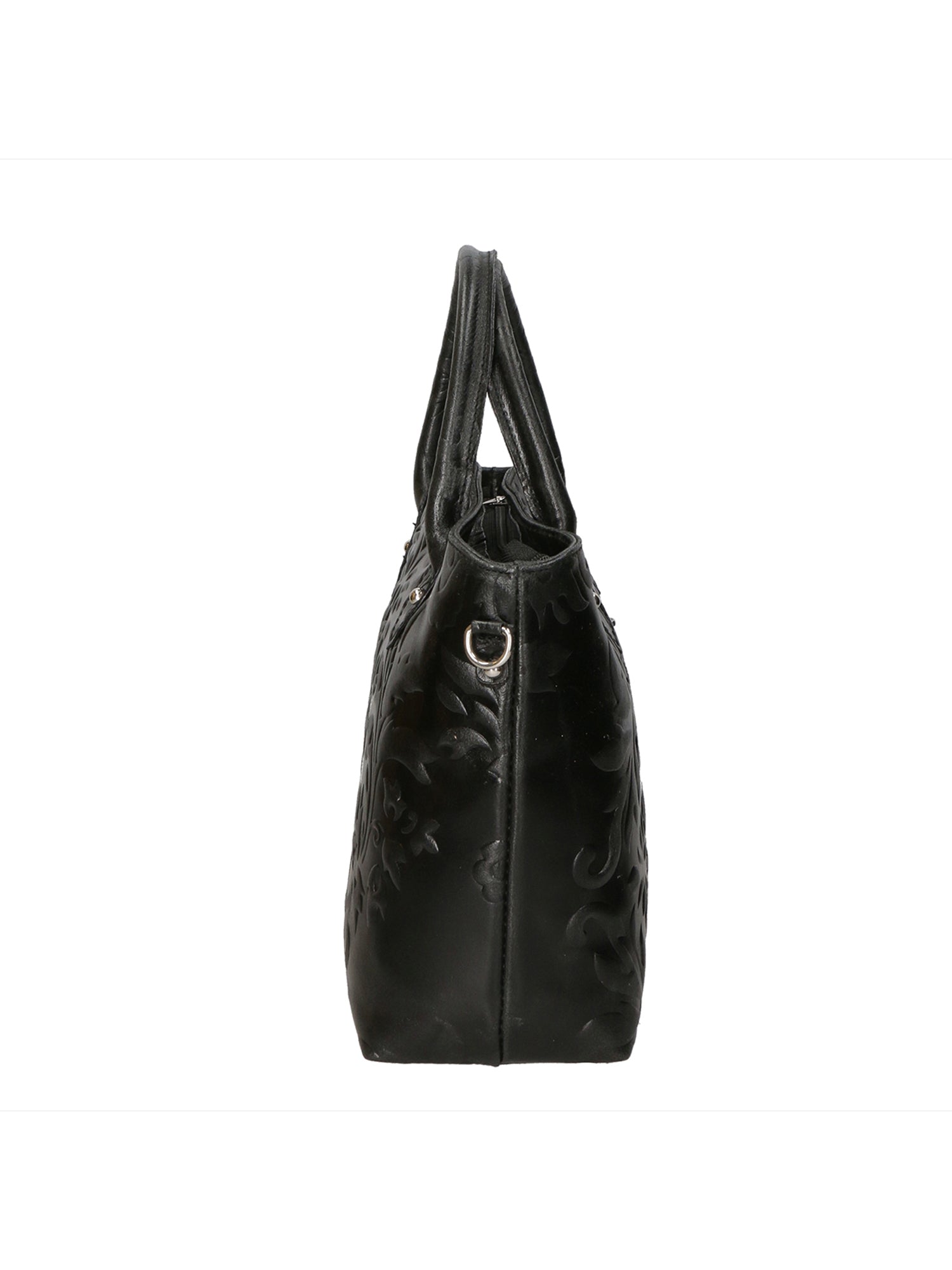 Enza Borsa a mano da donna Vera pelle 8007023FBG-019 NERO Gave Lux