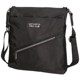 Borsa a tracolla uomo 100% PU Leather PCL3157-BLACK Northampton Polo Club