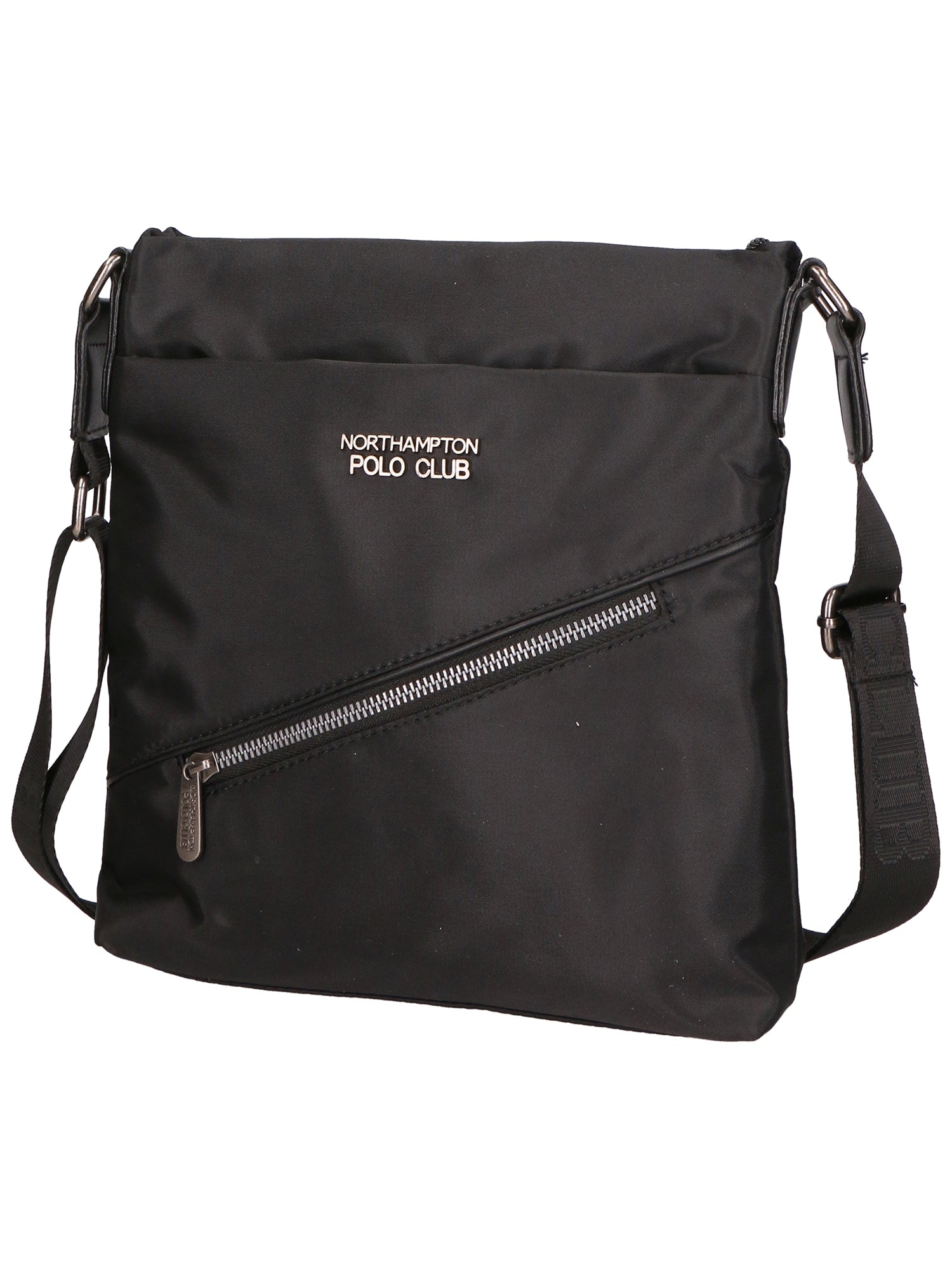 Borsa a tracolla uomo 100% PU Leather PCL3157-BLACK Northampton Polo Club