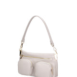 Borsa a spalla da donna Vera pelle 07147-D86 GRIGIO PERLA Roberta Rossi