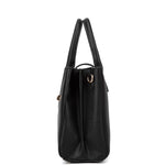 Borsa a mano da donna 100% pelle vegana PU 712-2PT-BLACK Diana&co