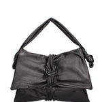 Borsa a spalla da donna Vera pelle 07171-NERO Viola Castellani