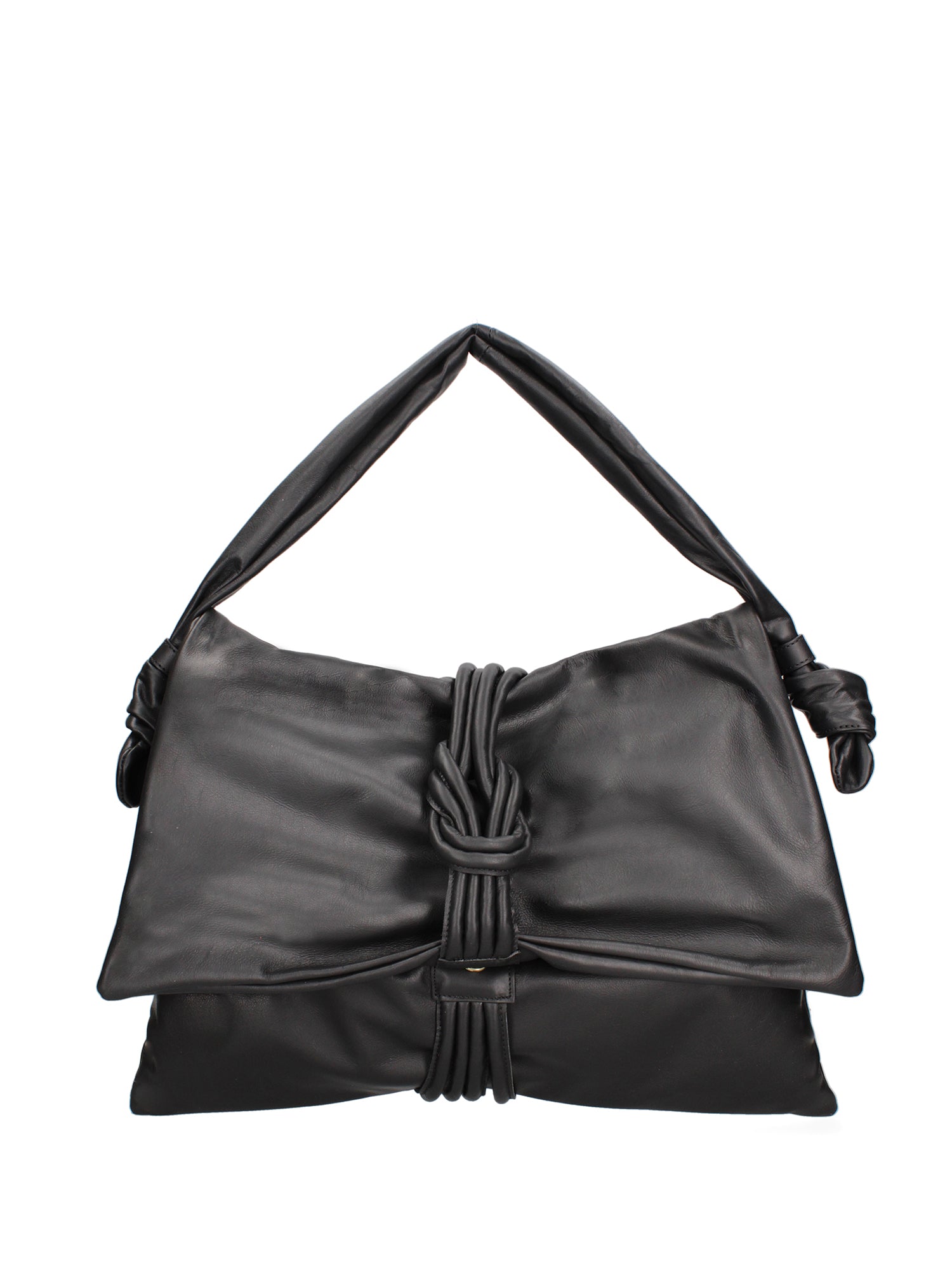 Borsa a spalla da donna Vera pelle 07171-NERO Viola Castellani
