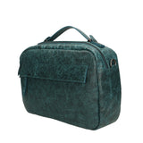 Vera Pelle 6542-PETROLIO Borsa a mano unisex Modello Avelon Gave Lux