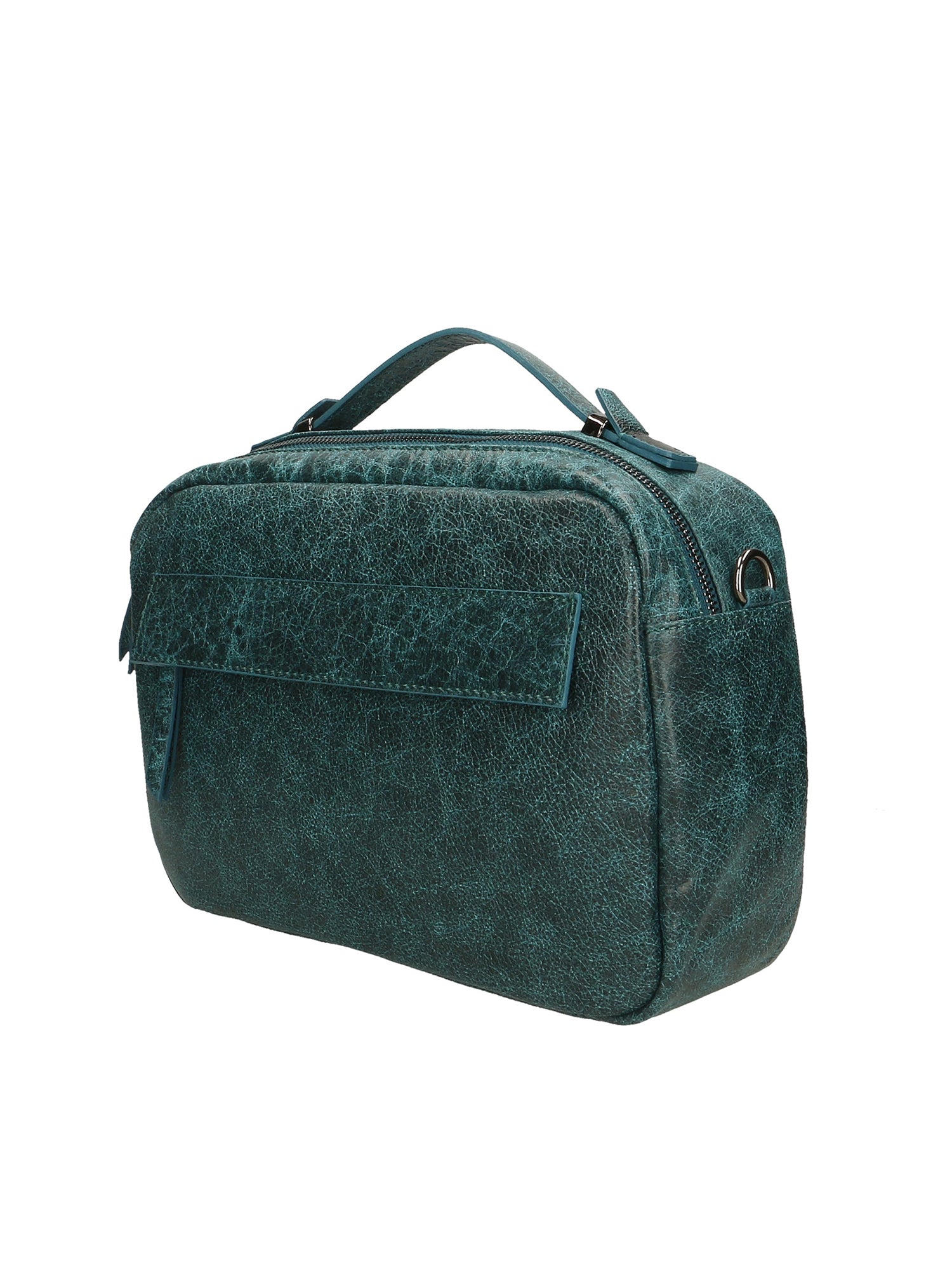 Vera Pelle 6542-PETROLIO Borsa a mano unisex Modello Avelon Gave Lux