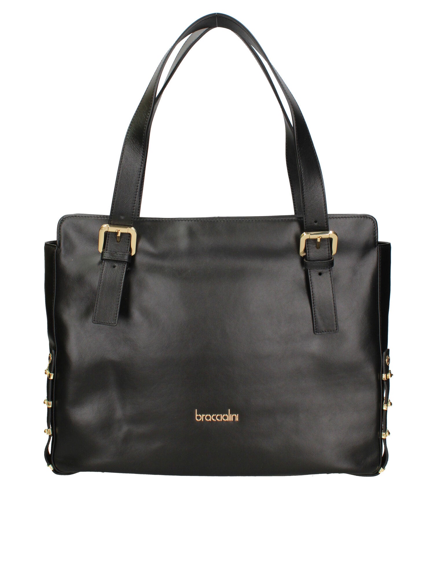 Cesena Borsa a spalla da donna 100% pelle B17221-NERO Braccialini