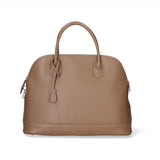 Silvana Chic Borsa a mano da donna 100% pelle 80028 5197-D40 TAUPE TAUPE Gave Lux