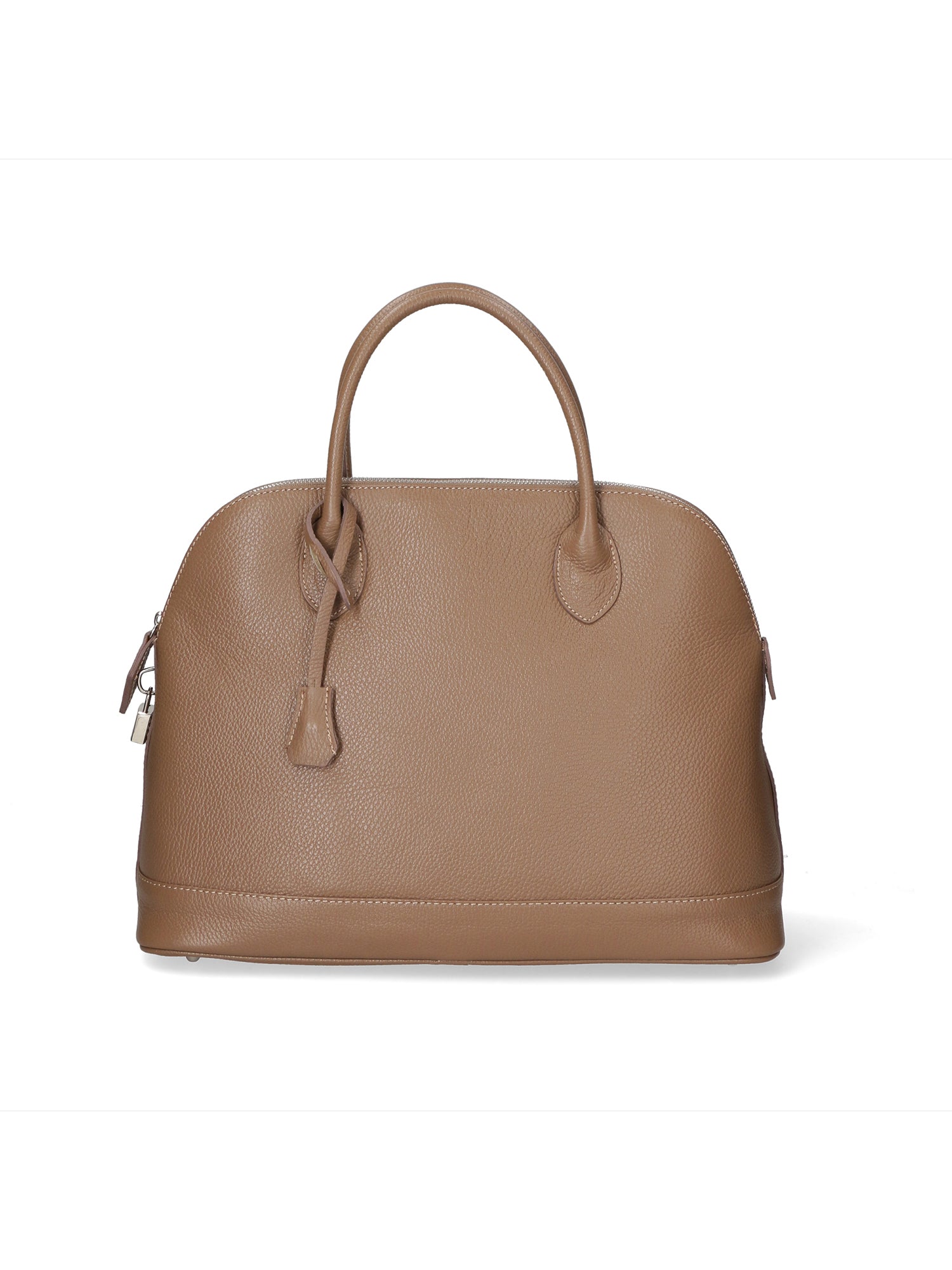 Silvana Chic Borsa a mano da donna 100% pelle 80028 5197-D40 TAUPE TAUPE Gave Lux