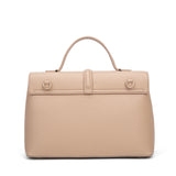 Borsa a mano da donna 100% pelle vegana PU 755-2PT-CAFFELATTE Diana&co