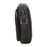 Borsa a tracolla uomo 100% PU Leather PCL3023-BLACK Northampton Polo Club