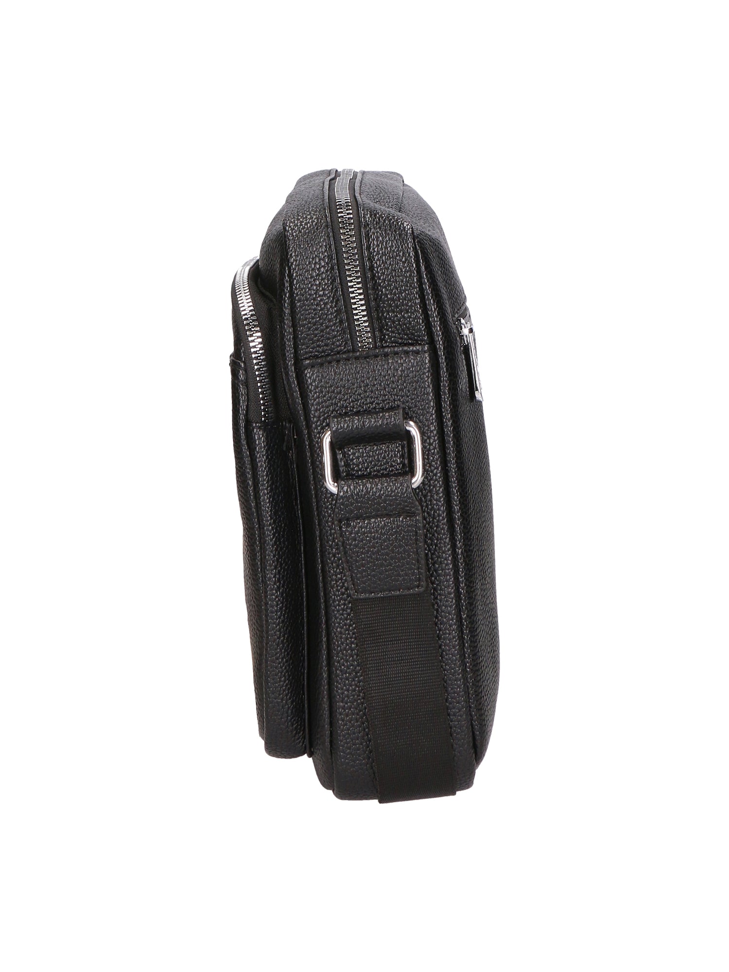 Borsa a tracolla uomo 100% PU Leather PCL3023-BLACK Northampton Polo Club