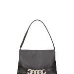 Borsa a spalla da donna 100% vera pelle JR-W-1160L-DO-BLACK + SILVER John Richmond