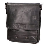 Borsa a tracolla unisex vera pelle Made in Italy SN5862347-BLACK Santini Firenze