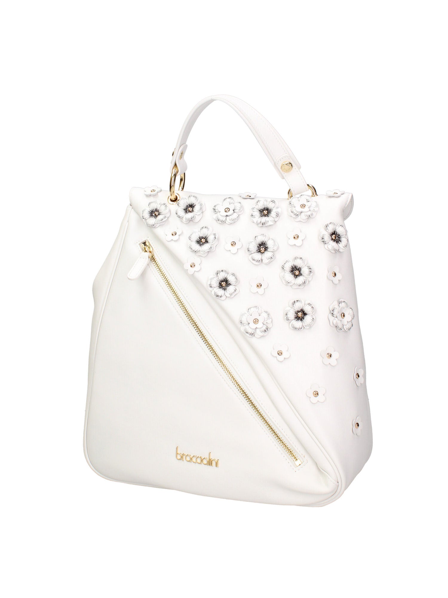 Zeffira Elite B17244-BIANCO Zaino da donna in vera pelle Braccialini