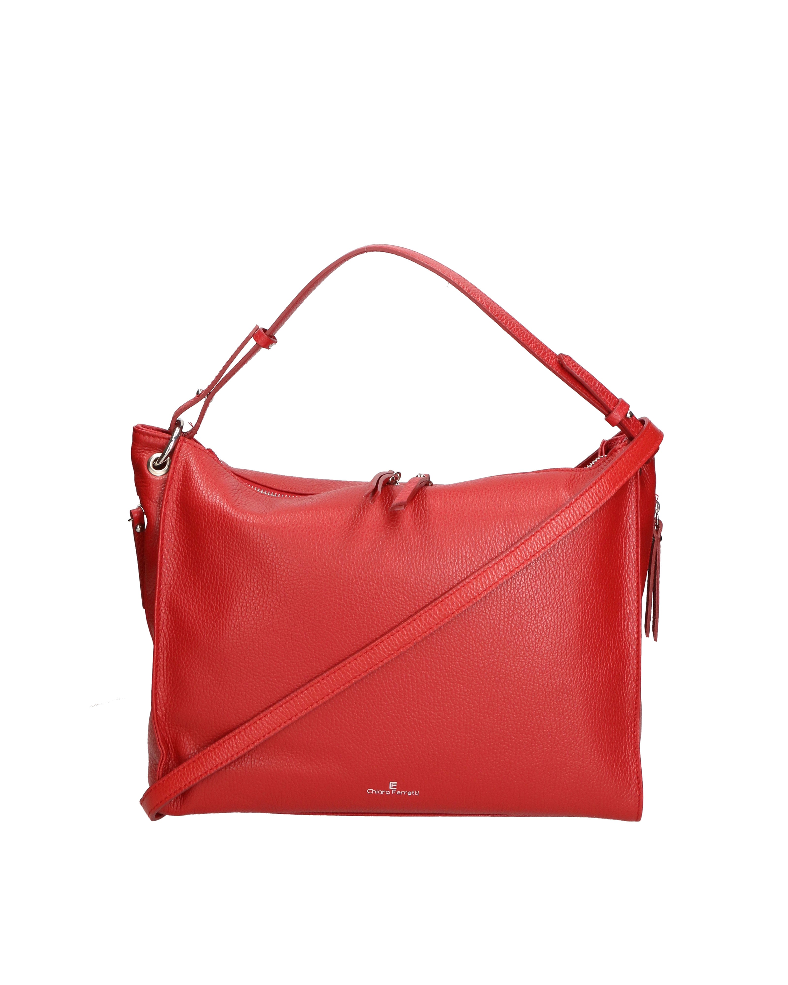 Eris Plus Borsa a mano da donna Vera pelle 7009-D08 ROSS0 RED Chiara Ferretti
