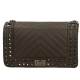 Bologna Borsa a spalla da donna Vera pelle 6590-T.MORO DARK BROWN Gave Lux
