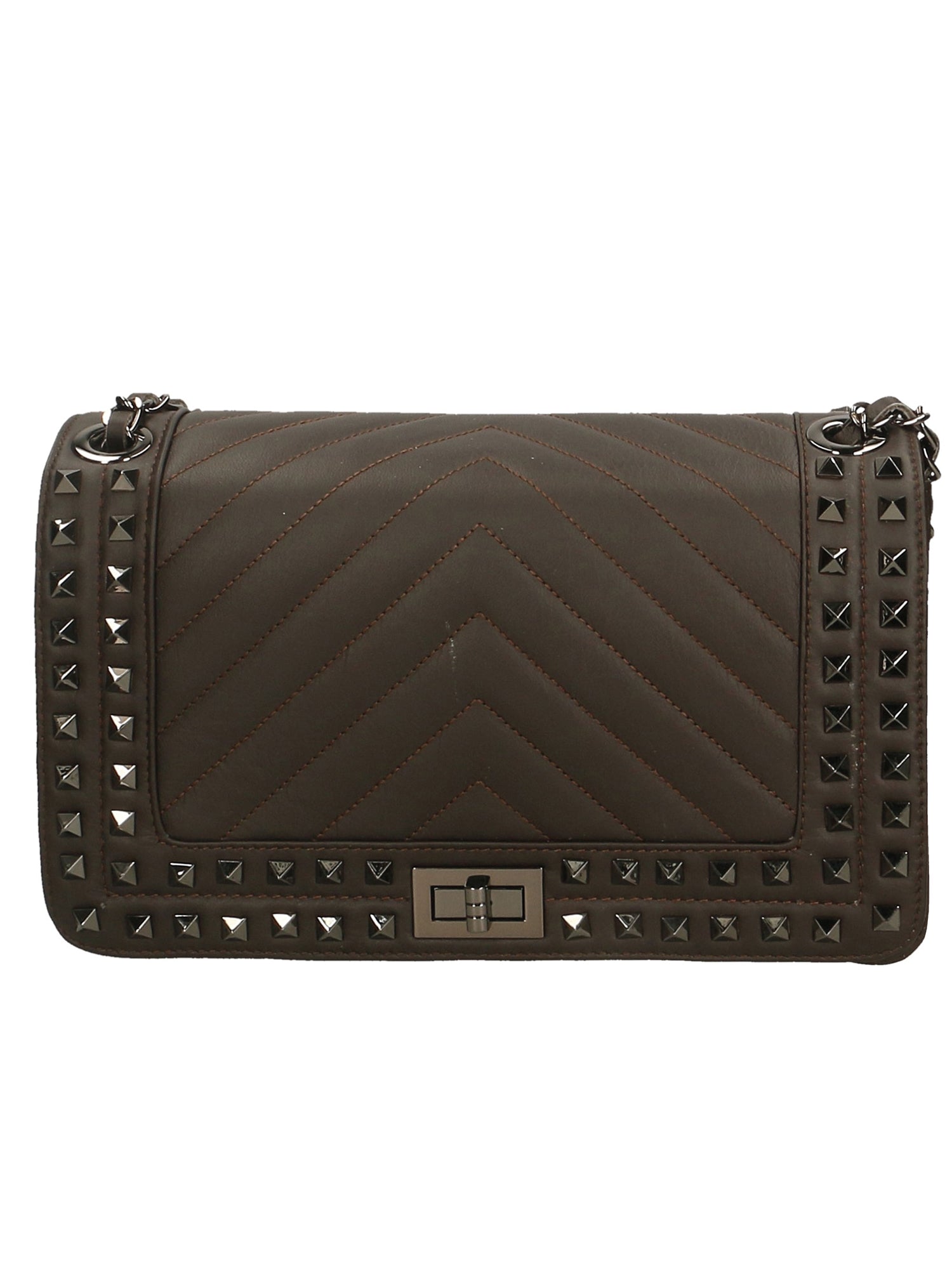 Bologna Borsa a spalla da donna Vera pelle 6590-T.MORO DARK BROWN Gave Lux