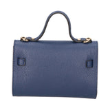 Uma Borsa a mano da donna Vera pelle 06525-D24 BLU JEANS Gave Lux